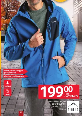 Softshell męski Sogne Elbrus promocja w Selgros