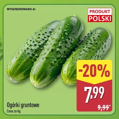 Ogórki gruntowe promocja w Aldi