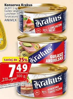 Konserwa Krakus Gulasz angielski, Luncheon meat, Turystyczna promocja w Prim Market