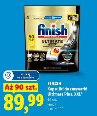 Kapsułki do zmywarki Ultimate Plus, XXL lemon promocja w Lidl