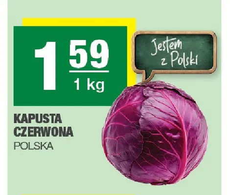 Kapusta czerwona polska promocja w SPAR