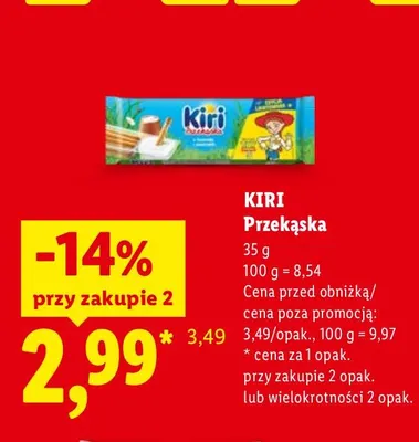 Przekąska Kiri promocja w Lidl
