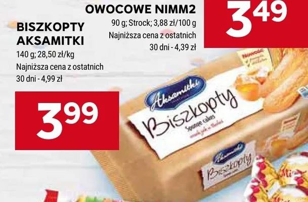 Biszkopty Aksamitki promocja w Stokrotka