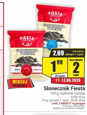 Słonecznik Fiesta z przyprawami promocja w Delikatesy Sezam