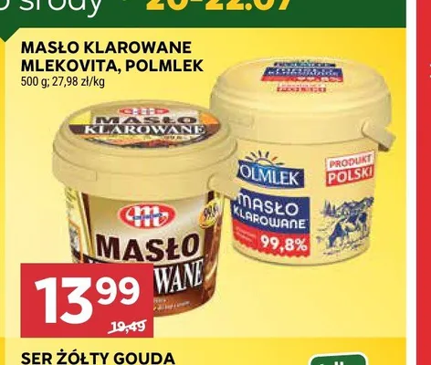 Masło klarowane Mlekovita promocja w Stokrotka