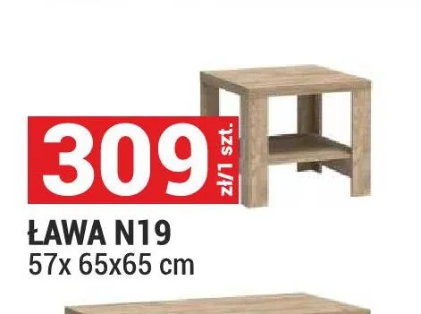 Ława N19 Natural promocja w Merkury Market