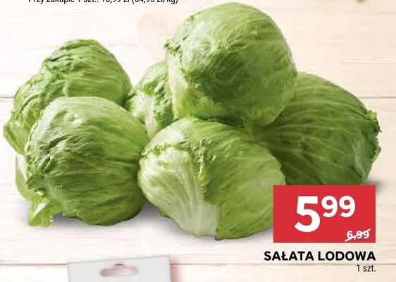 Sałata lodowa promocja w Stokrotka