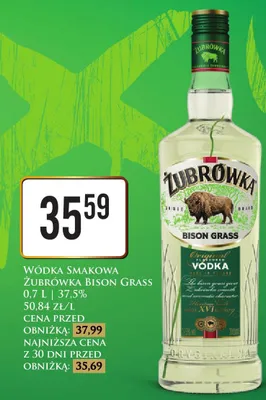 Wódka smakowa Bison Grass promocja w Dino