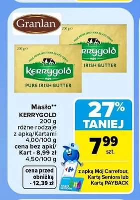 Masło Kerrygold promocja w Carrefour Market