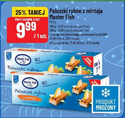 Paluszki rybne z mintaja Master Fish promocja w POLOmarket