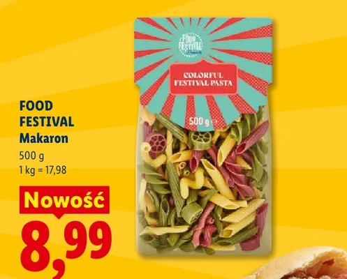 Makaron Colorful Festival Pasta Food promocja w Lidl