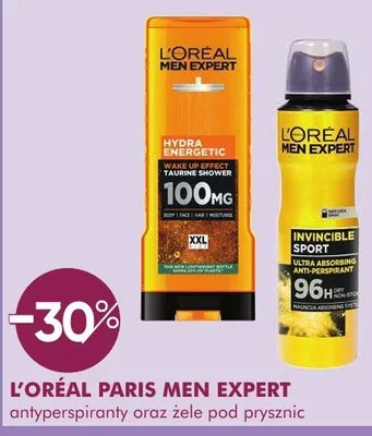 Antyperspiranty oraz żele pod prysznic L'OREAL PARIS MEN EXPERT antyperspiranty oraz żele pod prysznic promocja w Makro