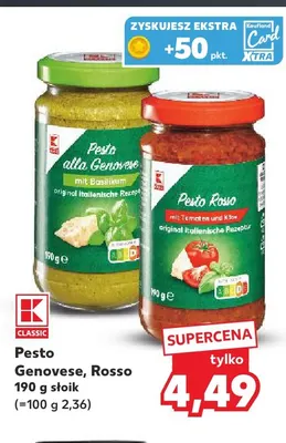 Pesto Rosso K-Classic promocja w Kaufland