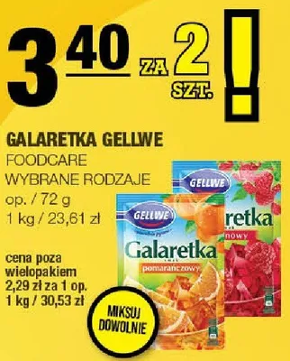 Galaretka gellwe promocja w SPAR