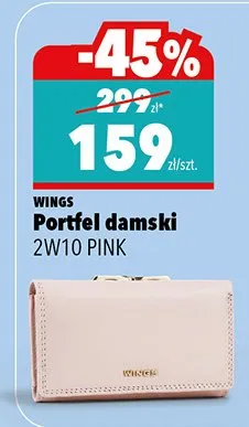 Portfel damski 2W10 PINK promocja w Biedronka Home