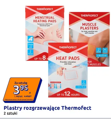 Plastry rozgrzewające Thermofect Menstrual Heating Pads 2-pak promocja w Action