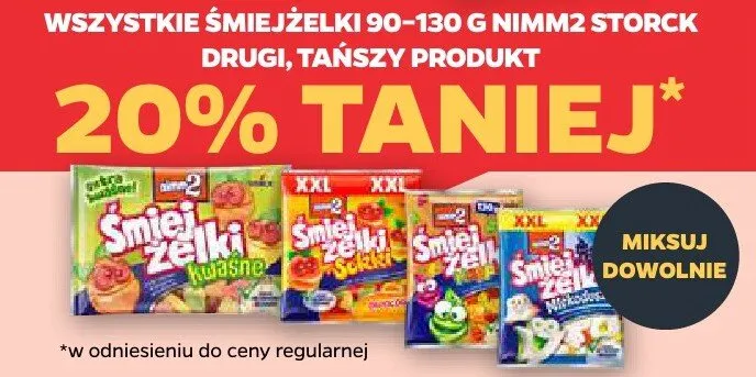 Śmiejżelki Nimm2 Storck promocja w Netto