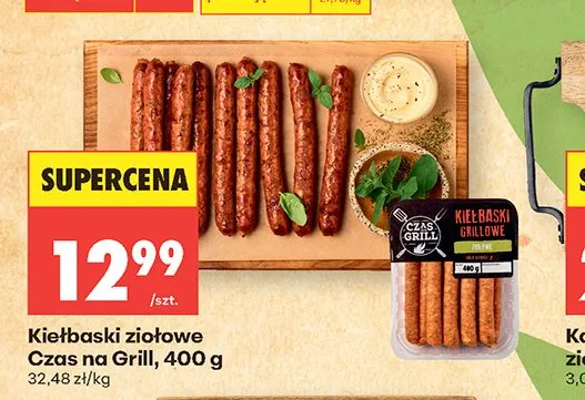 Kiełbaski ziołowe Czas na Grill promocja w Biedronka