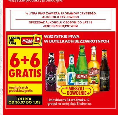 Piwo Somersby promocja w Biedronka