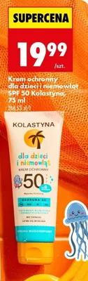 Krem ochronny dla dzieci i niemowląt SPF 50 Kolastyna promocja w Biedronka