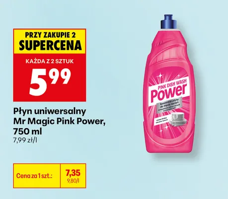 Płyn uniwersalny Mr Magic Pink Power promocja w Biedronka