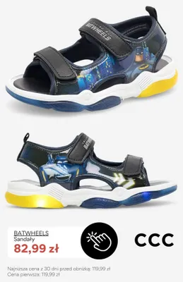 Sandały dziecięce Batwheels promocja w CCC