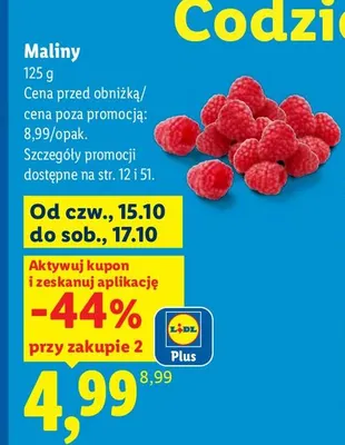 Maliny promocja w Lidl