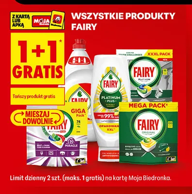 Produkty Fairy promocja w Biedronka