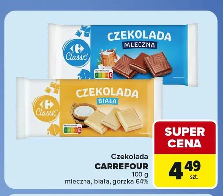Czekolada mleczna Carrefour promocja w Carrefour Market