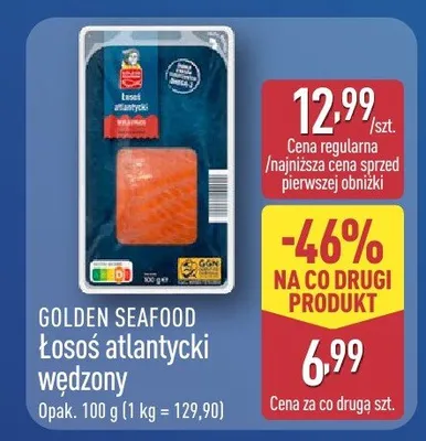Łosoś Łosoś atlantycki wędzony  promocja w Aldi