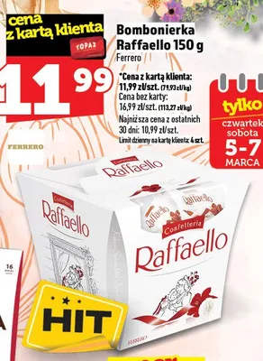 Bombonierka Raffaello promocja w TOPAZ
