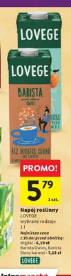 Napój roślinny LOVEGE Migdał promocja w Intermarche