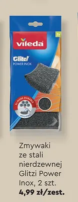 Zmywaki ze stali nierdzewnej Vileda Glitzi Power Inox promocja w Biedronka
