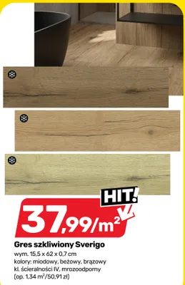 Gres szkliwiony Sverigo promocja w Bricomarche