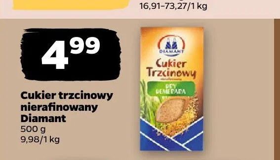Cukier trzcinowy nierafinowany Diamant promocja w Netto