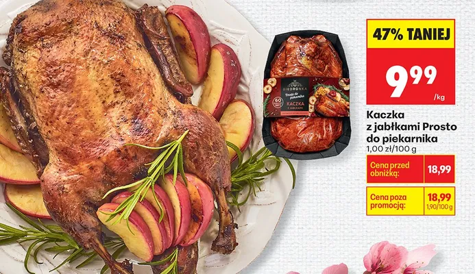 Kaczka z jabłkami Prosto do piekarnika promocja w Biedronka