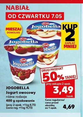 Jogurt owocowy JOGOBELLA promocja w Kaufland