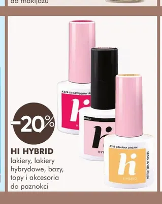 Lakiery, lakiery hybrydowe, bazy, topy i akcesoria do paznokci Hi Hybrid promocja w Super-Pharm