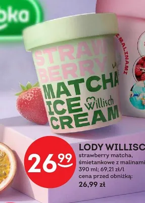 Lody Willisch strawberry matcha promocja w Żabka