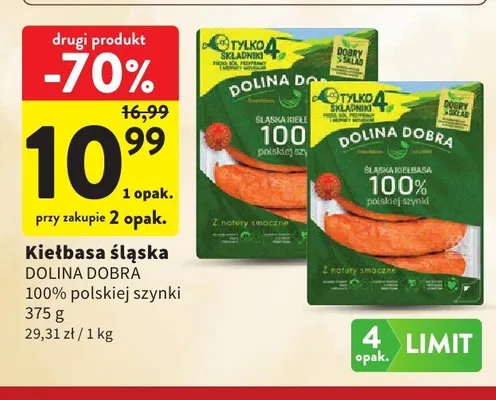 Kiełbasa śląska Dolina Dobra promocja w Intermarche