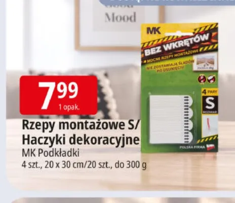 Rzepy montażowe S Mk Podkładki promocja w Leclerc