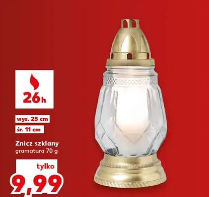 Znicz szklany s-274 promocja w Kaufland