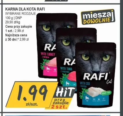 Karma dla kota Rafi z indykiem promocja w Słoneczko