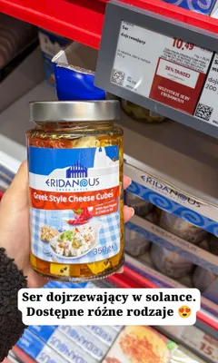 Ser dojrzewający w oleju z czerwoną papryką i chili Eridanous promocja w Lidl