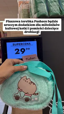Pluszowa torebka Pusheen promocja w Biedronka