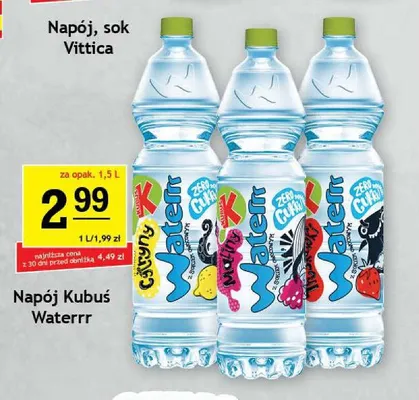 Napój Kubuś Waterrr Cytryna promocja w Gram Market