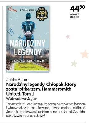 Książka Narodziny legendy. Chłopak, który został piłkarzem. Hammersmith United. Tom 1 promocja w Dzień Dziecka