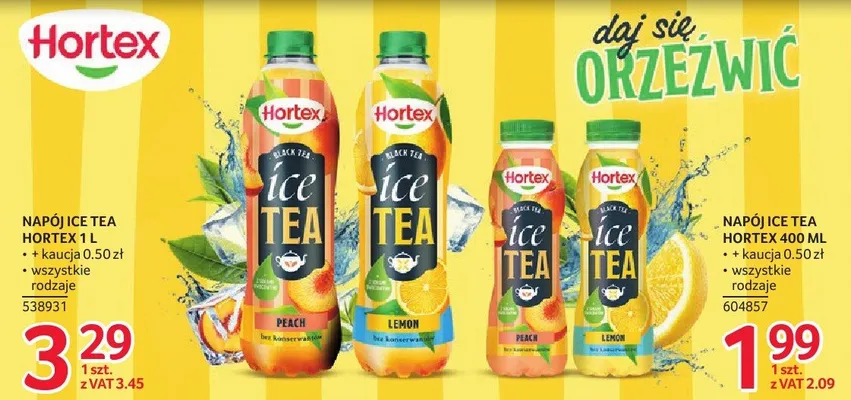 Napój Ice Tea Hortex promocja w Selgros