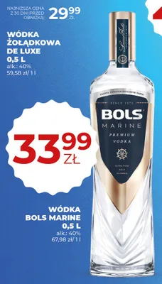 Wódka Bols Marine promocja w Duży Ben