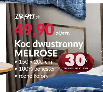 Koc dwustronny Melrose promocja w Salony Agata